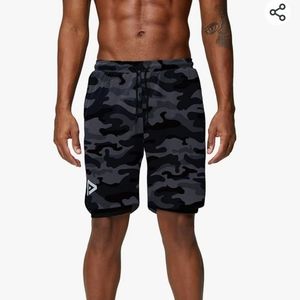 PINKBOMB 2 in 1 Running Shorts with Phone Pocket, size XL